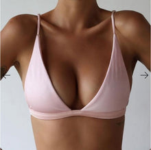 Load image into Gallery viewer, 2017 New Sexy Bikinis Women Swimsuit High Waisted Bathing Suits Swim Halter Push Up Bikini Set padded bra bralette Swimwear