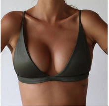 Load image into Gallery viewer, 2017 New Sexy Bikinis Women Swimsuit High Waisted Bathing Suits Swim Halter Push Up Bikini Set padded bra bralette Swimwear
