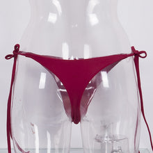 Load image into Gallery viewer, 4 Colors Summer Hot Women Swimwear Brazilian Cheeky Bikini Bottom Side String Tie Thong Bathing Swimsuit