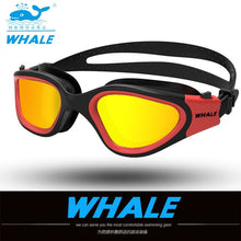Load image into Gallery viewer, water glasses professional swimming goggles Adults Waterproof swim uv anti fog adjustable glasses oculos espelhado pool glasses