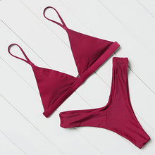 Load image into Gallery viewer, OMKAGI Brand Swimwear Women Swimsuit Sexy Push Up Micro Bikinis Set Swimming Bathing Suit Beachwear Summer Brazilian Bikini 2019