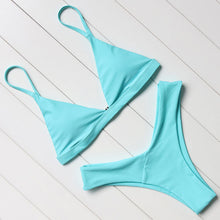 Load image into Gallery viewer, OMKAGI Brand Swimwear Women Swimsuit Sexy Push Up Micro Bikinis Set Swimming Bathing Suit Beachwear Summer Brazilian Bikini 2019
