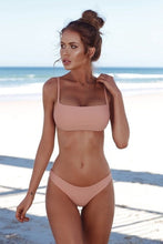 Load image into Gallery viewer, 2018 New Summer Women Solid Bikini Set Push-up Unpadded Bra Swimsuit Swimwear Triangle Bather Suit Swimming Suit biquini