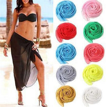 Load image into Gallery viewer, Sexy beach cover up sarong summer bikini cover-ups wrap pareo beach dress skirts towel