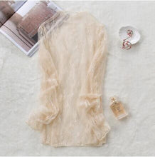 Load image into Gallery viewer, TOKITIND Saida De Praia Beach Cover Up Pareo Playa Coverup Dress Vestido Livre Swimsuit Wear Swimwear White Lace Women Beachwear