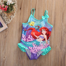 Load image into Gallery viewer, 2018 Child Kids Toddler Baby Girls Little Mermaid One Piece Swimwear Swimsuit Bathing Suit Bikini Biquini