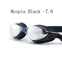 Load image into Gallery viewer, Swimming goggles Myopia Men and women Anti-Fog professional Waterproof silicone arena Pool swim eyewear Adult Swimming glasses