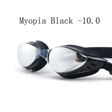 Load image into Gallery viewer, Swimming goggles Myopia Men and women Anti-Fog professional Waterproof silicone arena Pool swim eyewear Adult Swimming glasses