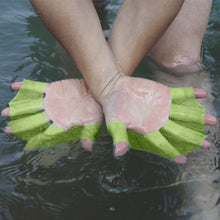 Load image into Gallery viewer, 1 Pair Children Adult Silicone Hand Paddle Flippers Swimming Webbed Gloves Dive