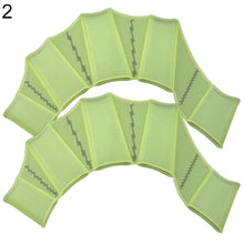 Load image into Gallery viewer, 1 Pair Children Adult Silicone Hand Paddle Flippers Swimming Webbed Gloves Dive