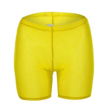 Load image into Gallery viewer, High Waist Women Beach Hot Shorts Beachwear Beach Mesh Cover Up Solid Color Women Swimwear Swimming Bahing Suit