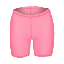 Load image into Gallery viewer, High Waist Women Beach Hot Shorts Beachwear Beach Mesh Cover Up Solid Color Women Swimwear Swimming Bahing Suit