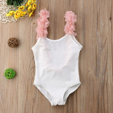 Load image into Gallery viewer, Girls Floral One Piece Swimsuit New Summer Children Backless Swimsuit One Piece Swimwear Bathing Suit Swimming Costume Beachwear
