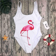 Load image into Gallery viewer, M&amp;M Swimwear 2018 Women One Piece Swimsuit birds Printed Summer Bathing Suit