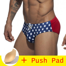 Load image into Gallery viewer, HIBUBBLE 17 Styles Swimwear Men Brief With Push Pad Sexy Swimsuit Waterproof Swimming Trunks For Bathing Swim Shorts Sunga Hot