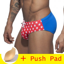 Load image into Gallery viewer, HIBUBBLE 17 Styles Swimwear Men Brief With Push Pad Sexy Swimsuit Waterproof Swimming Trunks For Bathing Swim Shorts Sunga Hot
