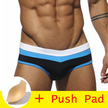 Load image into Gallery viewer, HIBUBBLE 17 Styles Swimwear Men Brief With Push Pad Sexy Swimsuit Waterproof Swimming Trunks For Bathing Swim Shorts Sunga Hot