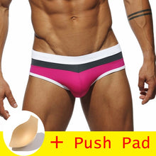 Load image into Gallery viewer, HIBUBBLE 17 Styles Swimwear Men Brief With Push Pad Sexy Swimsuit Waterproof Swimming Trunks For Bathing Swim Shorts Sunga Hot
