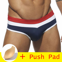 Load image into Gallery viewer, HIBUBBLE 17 Styles Swimwear Men Brief With Push Pad Sexy Swimsuit Waterproof Swimming Trunks For Bathing Swim Shorts Sunga Hot