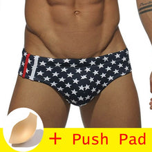 Load image into Gallery viewer, HIBUBBLE 17 Styles Swimwear Men Brief With Push Pad Sexy Swimsuit Waterproof Swimming Trunks For Bathing Swim Shorts Sunga Hot
