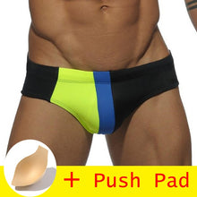 Load image into Gallery viewer, HIBUBBLE 17 Styles Swimwear Men Brief With Push Pad Sexy Swimsuit Waterproof Swimming Trunks For Bathing Swim Shorts Sunga Hot