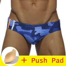 Load image into Gallery viewer, HIBUBBLE 17 Styles Swimwear Men Brief With Push Pad Sexy Swimsuit Waterproof Swimming Trunks For Bathing Swim Shorts Sunga Hot