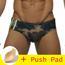 Load image into Gallery viewer, HIBUBBLE 17 Styles Swimwear Men Brief With Push Pad Sexy Swimsuit Waterproof Swimming Trunks For Bathing Swim Shorts Sunga Hot