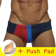 Load image into Gallery viewer, HIBUBBLE 17 Styles Swimwear Men Brief With Push Pad Sexy Swimsuit Waterproof Swimming Trunks For Bathing Swim Shorts Sunga Hot