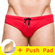 Load image into Gallery viewer, HIBUBBLE 17 Styles Swimwear Men Brief With Push Pad Sexy Swimsuit Waterproof Swimming Trunks For Bathing Swim Shorts Sunga Hot