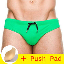 Load image into Gallery viewer, HIBUBBLE 17 Styles Swimwear Men Brief With Push Pad Sexy Swimsuit Waterproof Swimming Trunks For Bathing Swim Shorts Sunga Hot