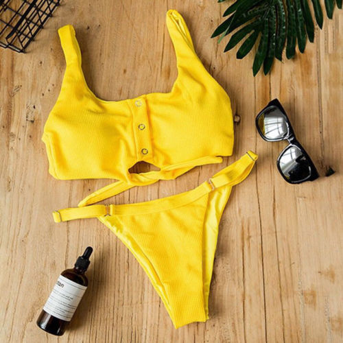 2018 Two-Pieces New Sexy Women Bikini Set Bandage Push Up Padded Swimwear Swimsuit Bathing Suits Beachwear