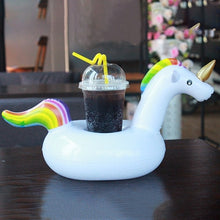 Load image into Gallery viewer, YUYU Inflatable Cup Holder Unicorn Flamingo Drink holder Swimming Pool Float Bathing pool Toy Party Decoration Bar Coasters