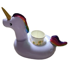 Load image into Gallery viewer, YUYU Inflatable Cup Holder Unicorn Flamingo Drink holder Swimming Pool Float Bathing pool Toy Party Decoration Bar Coasters