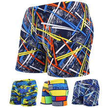 Load image into Gallery viewer, Men Multi Print Swimwear Elastic Swimming Trunks Beach Swim Short Briefs Surfing Summer Swimsuit Boxer Shorts