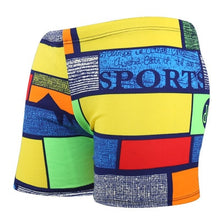 Load image into Gallery viewer, Men Multi Print Swimwear Elastic Swimming Trunks Beach Swim Short Briefs Surfing Summer Swimsuit Boxer Shorts