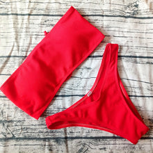Load image into Gallery viewer, 2019 Solid Bikini Brazillian Swimsuit Women Bikini Set Sexy Off Shoulder Swimwear Female Swimming Biquini Maillot De Bain Femme