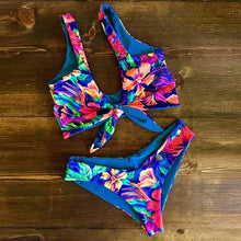 Load image into Gallery viewer, 2018 Sexy Bikini Swimwear Women Push Up Swimsuit Bandage Bikini Set Brazilian Summer Beach Bathing Suits female Biquini Print