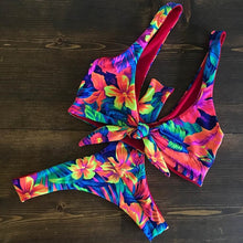 Load image into Gallery viewer, 2018 Sexy Bikini Swimwear Women Push Up Swimsuit Bandage Bikini Set Brazilian Summer Beach Bathing Suits female Biquini Print