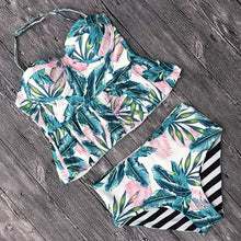 Load image into Gallery viewer, 2018 Push Up Tankini Set Swimsuit Women Swimwear Plus Two Piece Suits Print Bathing Suit Beach Wear Swim Maillot De Bain Female