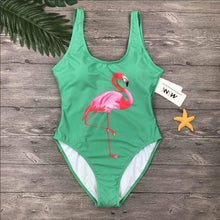 Load image into Gallery viewer, M&amp;M Swimwear 2018 Women One Piece Swimsuit birds Printed Summer Bathing Suit