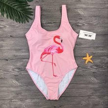 Load image into Gallery viewer, M&amp;M Swimwear 2018 Women One Piece Swimsuit birds Printed Summer Bathing Suit