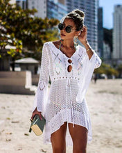 Load image into Gallery viewer, New Sexy Cover Up Bikini Women Swimsuit Cover-up Beach Bathing Suit Beach Wear Knitting Swimwear Mesh Beach Dress Tunic Robe