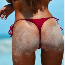 Load image into Gallery viewer, LASPERAL 2019 Women Swimwear Lace-up Swim Trunk Solid Shorts Swim Underwear Sexy Bikini T-Back Cut Out Thong Bottom Beach Pant