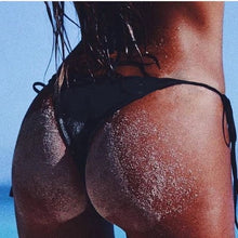 Load image into Gallery viewer, LASPERAL 2019 Women Swimwear Lace-up Swim Trunk Solid Shorts Swim Underwear Sexy Bikini T-Back Cut Out Thong Bottom Beach Pant