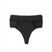 Load image into Gallery viewer, Summer Swimwear Women Bikini Panties Black Mesh Patch Briefs Swimsuit Beachwear High Waist Bathing Bottoms