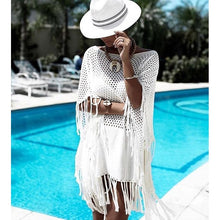 Load image into Gallery viewer, New Sexy Cover Up Bikini Women Swimsuit Cover-up Beach Bathing Suit Beach Wear Knitting Swimwear Mesh Beach Dress Tunic Robe