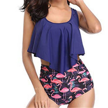 Load image into Gallery viewer, Bikinis Women Swimwear High Waist Swimsuit Spaghetti Strap Sexy Floral Two-Piece Suits Retro Bathing Suit Plus Size Swimwear XXL