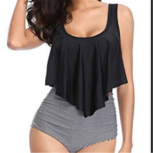 Load image into Gallery viewer, Bikinis Women Swimwear High Waist Swimsuit Spaghetti Strap Sexy Floral Two-Piece Suits Retro Bathing Suit Plus Size Swimwear XXL