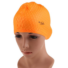 Load image into Gallery viewer, 2019 Silicone Waterproof Swimming Caps Protect Ears Long Hair Sports Swim Pool Hat Swimming Cap Free size for Men &amp; Women Adults
