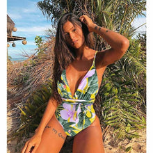 Load image into Gallery viewer, New 2019 Sexy One Piece Swimsuit Female Backless Bodysuit Brazilian Monokini Swimwear Women Bathing Suit Swimming Beach Wear